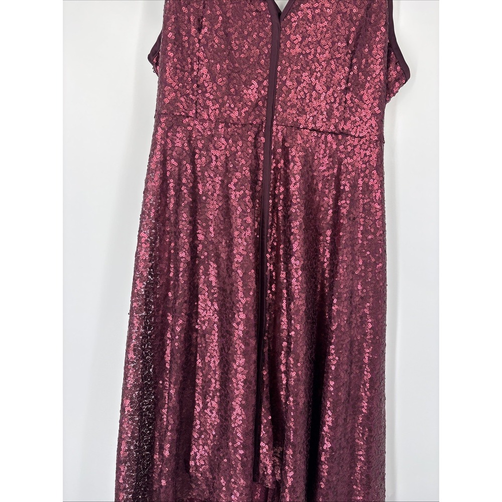 NWT Lane Bryant Burgundy Sequin Dress - Size 28 - Picture 4 of 10